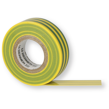 Ruban d'isolation vert/ jaune 0,15 mm x 15 mm x 10 m 